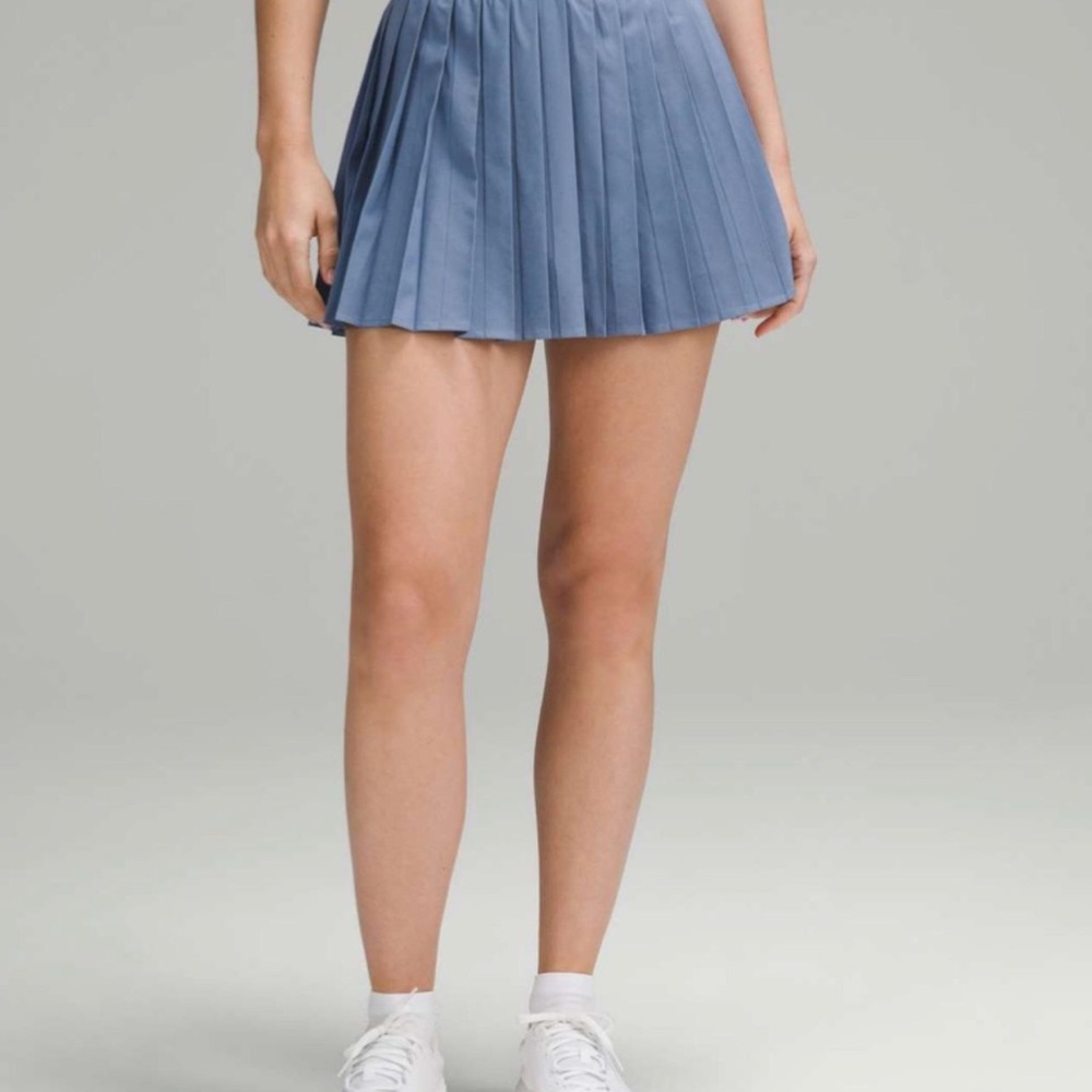 lululemon athletica Blue Pleated Mini Skirt